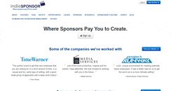 Desktop Screenshot of indiesponsor.com